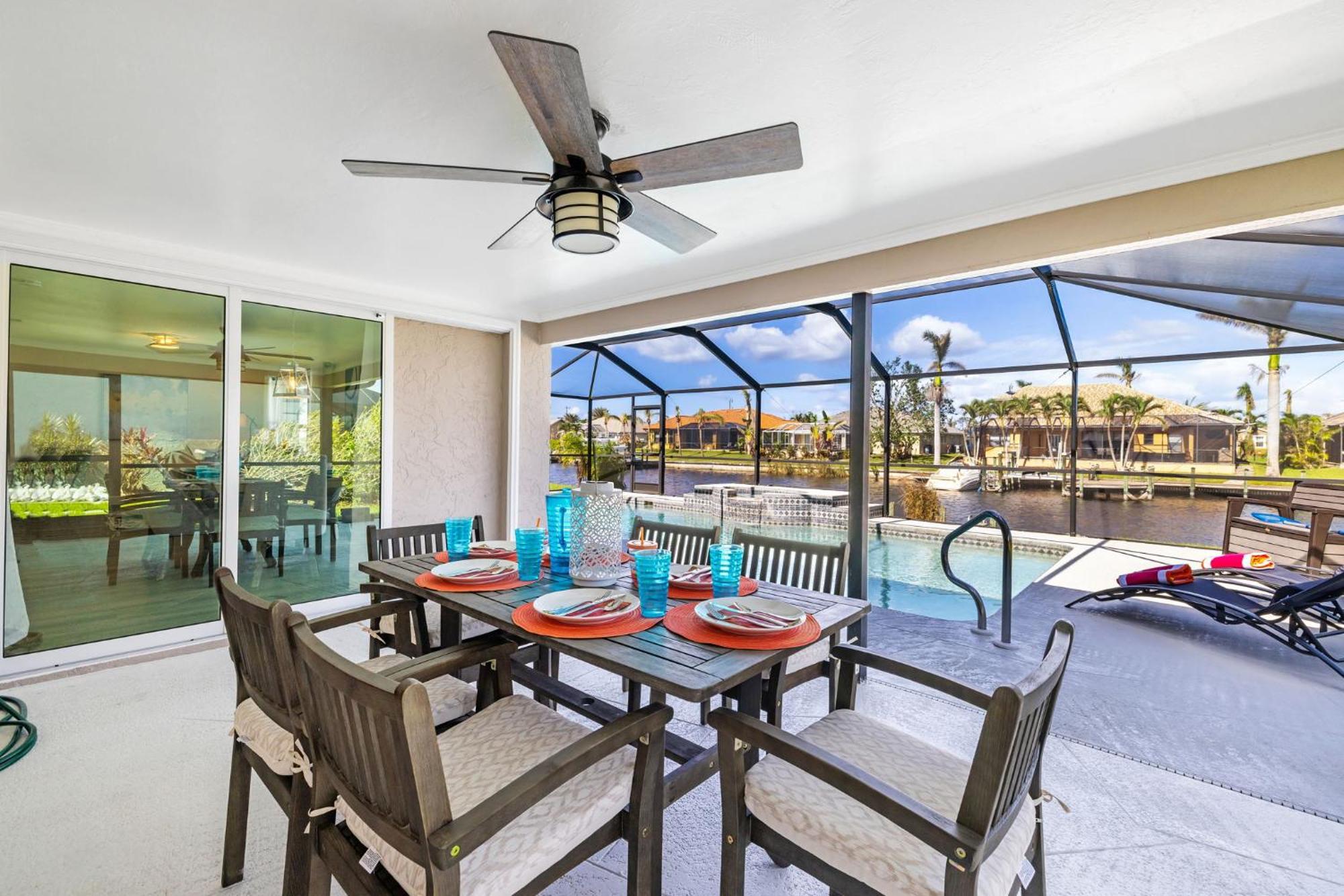Fully Remodeled Electric-Heated Pool Home On Gulf-Access Canal - Villa Sunny Cape Coral Luaran gambar